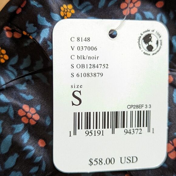 Free People Easy Breezy Silky Floral Tie-Back Cami | Hanky Hem Boho sz S NWT - Picture 11 of 11